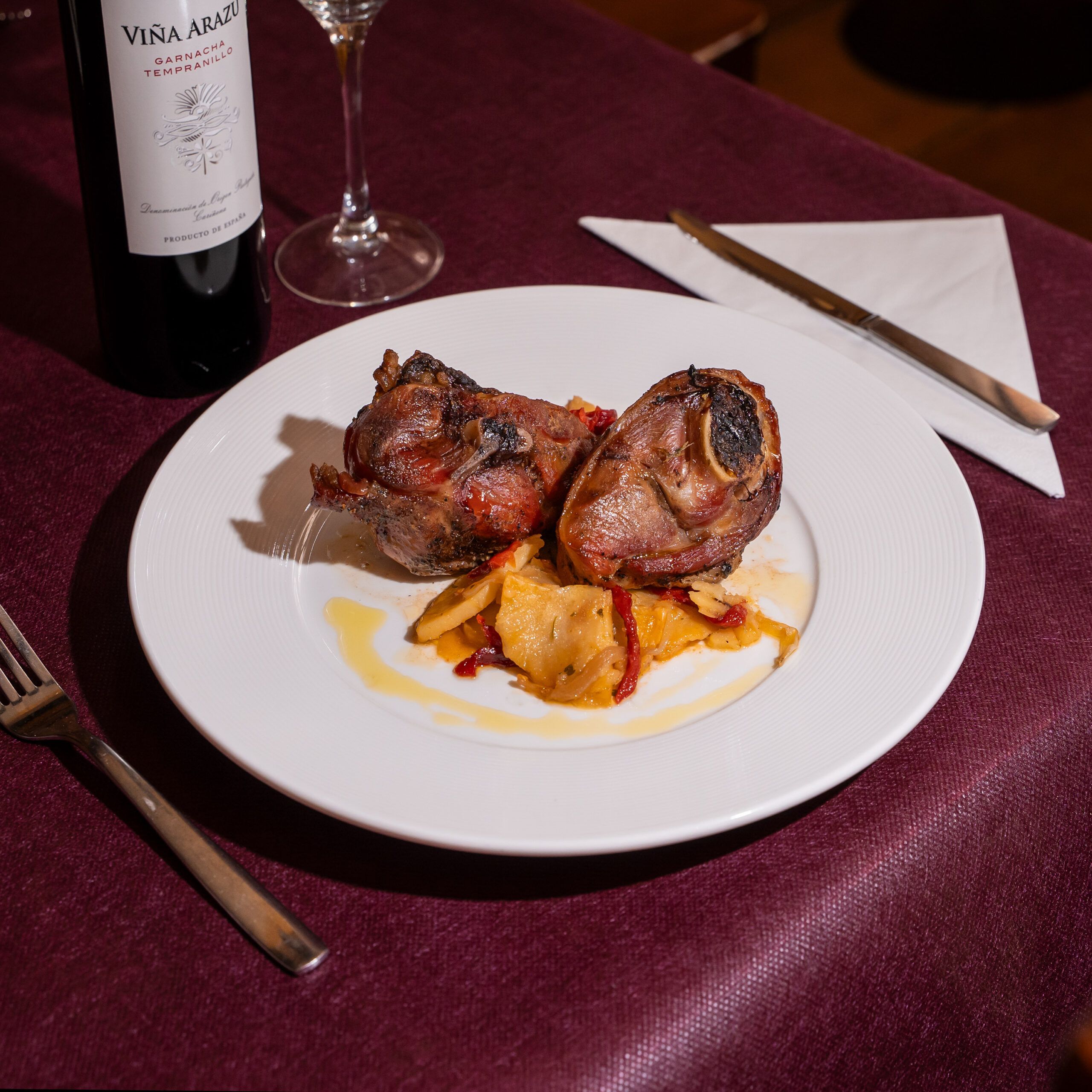 Hotel el Horno - plato del menú