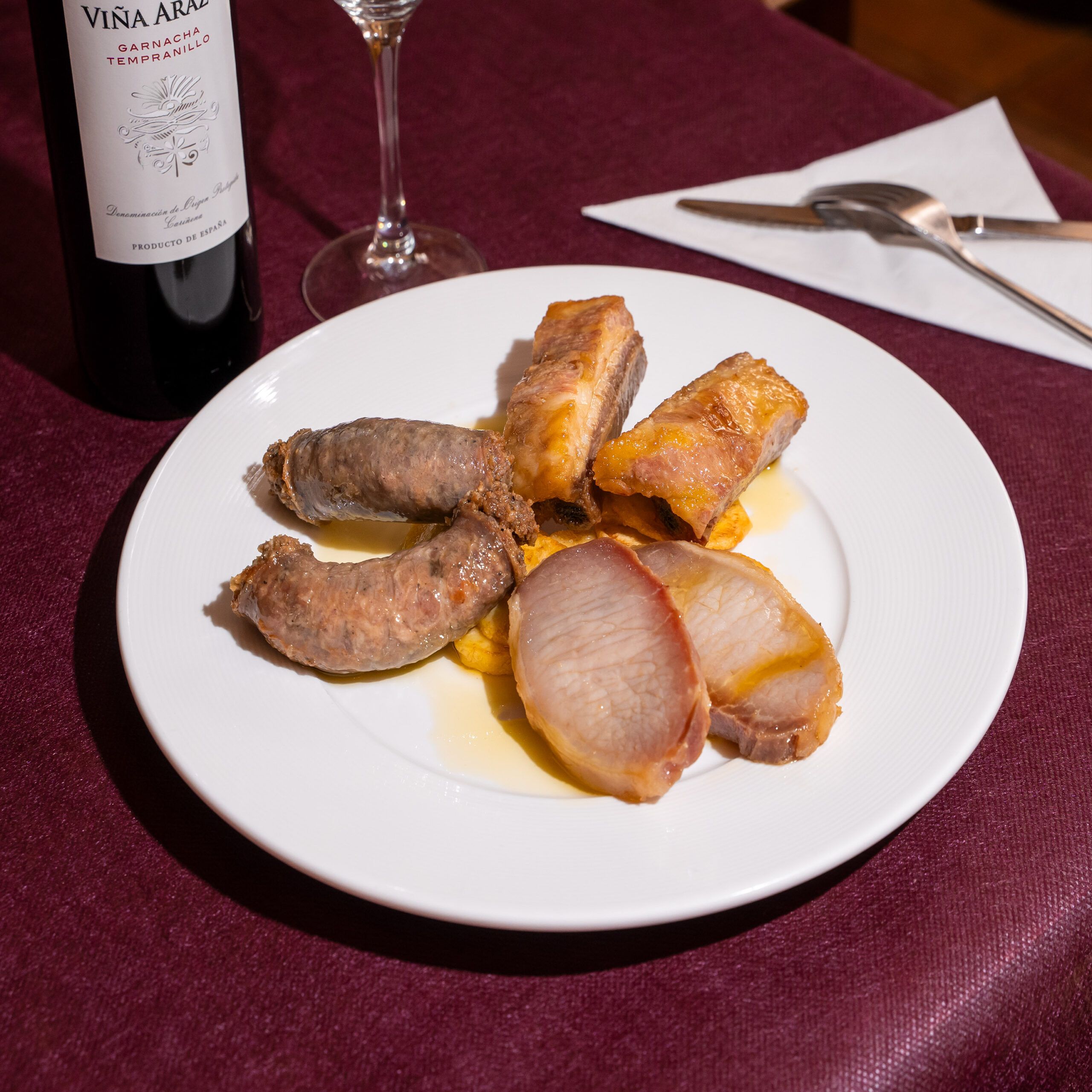 Hotel el Horno - plato del menú
