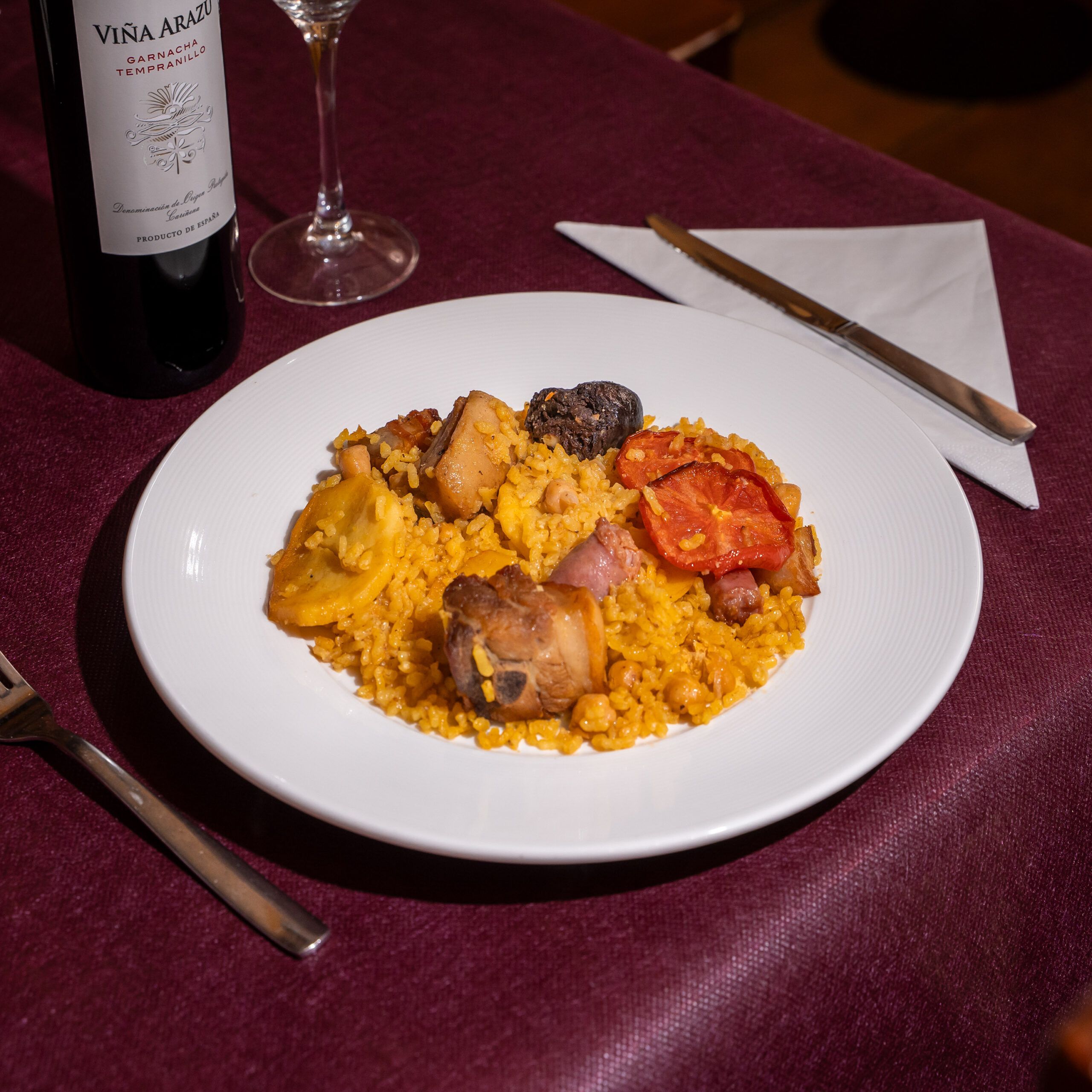 Hotel el Horno - plato del menú
